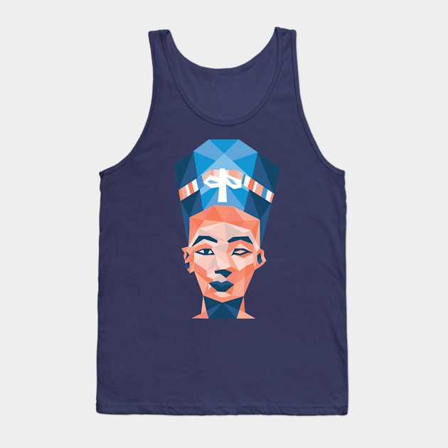 Geometric Nefertiti Tank Top by COLeRIC